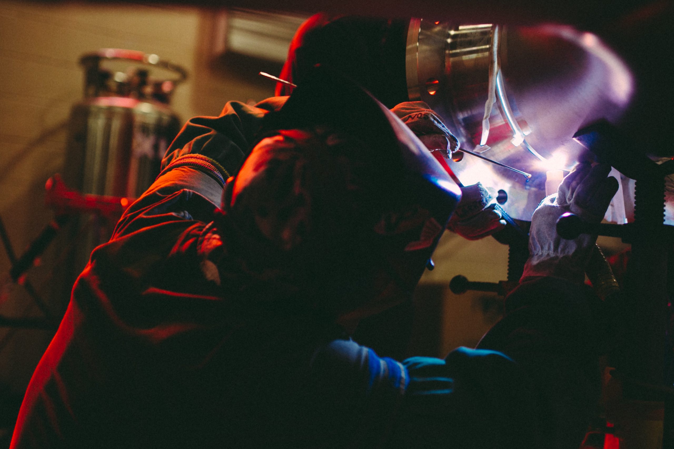 What type of welder is used for fabrication?